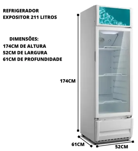 Expositor Vertical 211 Litros Philco