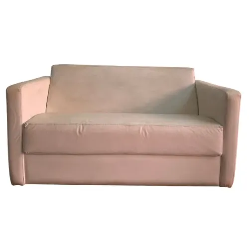 Sofá Tok e Stok Branco de Couro Sintético