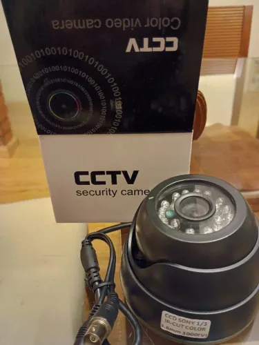 Camera de monitoramento ccd Sony 1/3 IR-CUT color 3,6mm 1000TVL