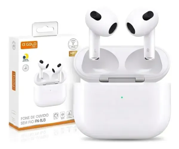 Fone de Ouvido Bluetooth - FNBJ3 Compatível com Toque