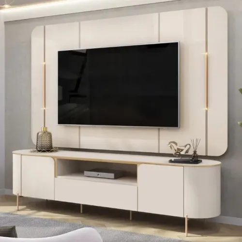 Bancada e Painel Areta Tv Até 75" Polegadas UNIAO MOVEIS (ENTREGAMOS)