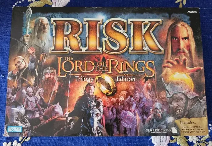 Risk: The Lord of the Rings - Trilogy Edition Board Game importado inglês Jogo tabuleiro