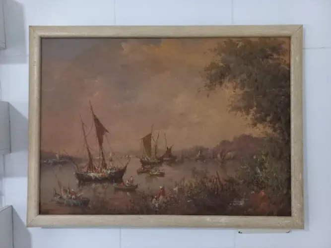 Quadro de Hélio de Castro- Obra em óleo sobre tela   