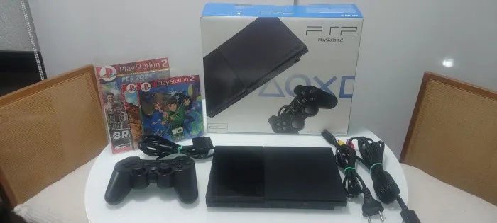 Playstation 2 na caixa ( DESBLOQUEADO )