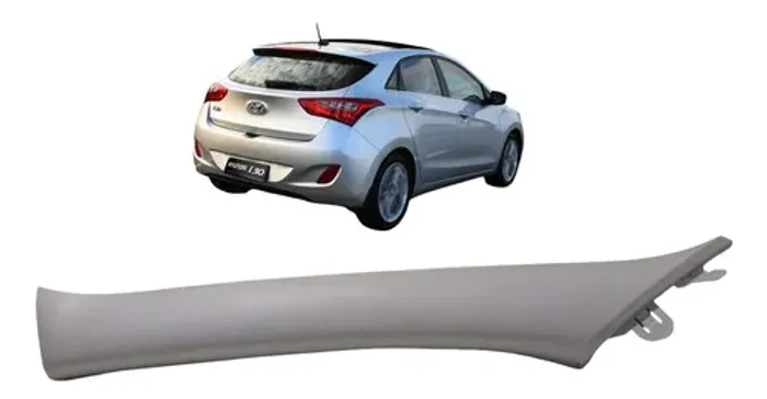 Moldura Coluna Ld Esquerdo Hyundai I30 2015 858102 Uzad0 Branco