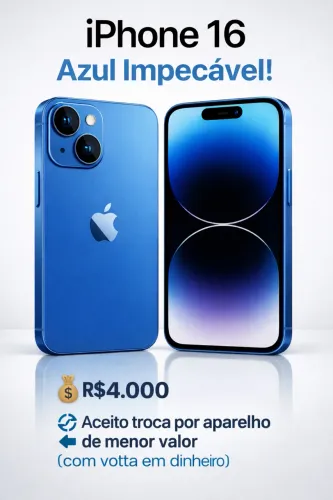 iPhone 16 usado sem nenhum detalhe 