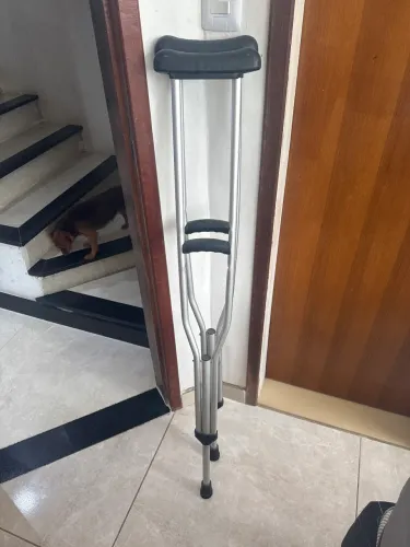 Par de muleta auxiliar ajustável