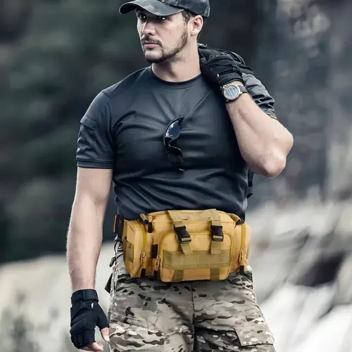 OFERTA Bolsa Pochete Tática - Reforçada em Lona Grossa Oxford 600D