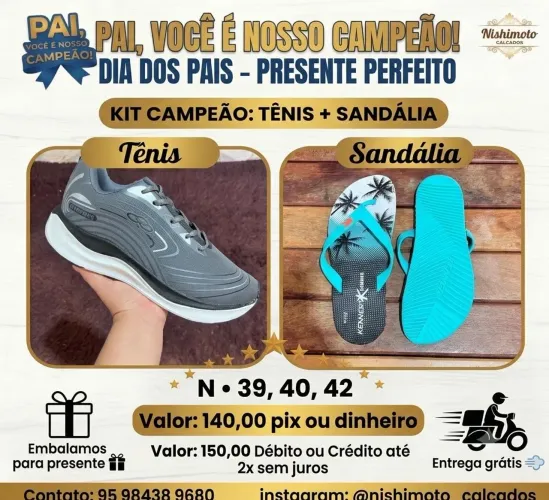 Tênis + sandália