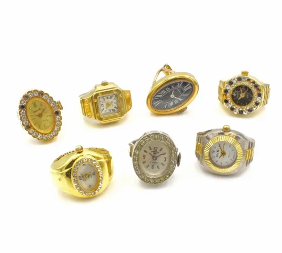Lote de relógios anéis vintage