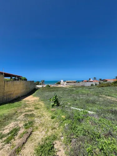 Terreno alto vista mar 390m² Praia das Fontes, Beberibe