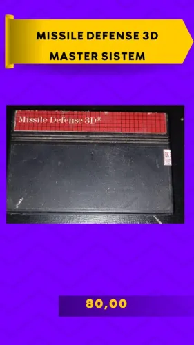 JOGO MASTER SISTEM MISSILE DEFENSE 3D
