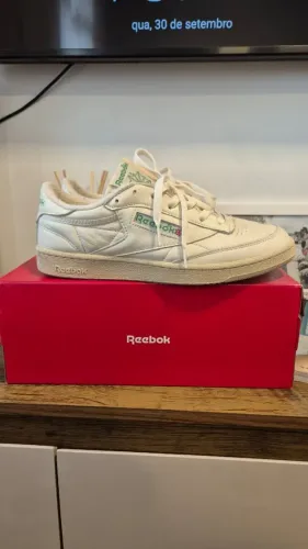 Tenis Reebok Club C 85 Vintage Off White - Tam. 42