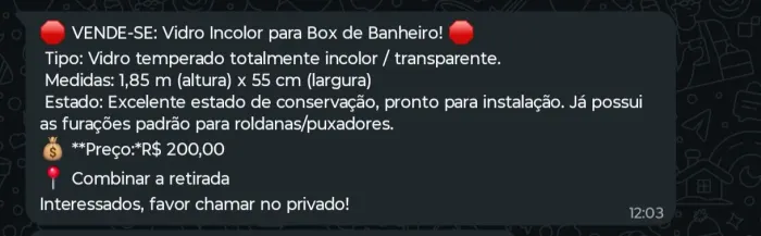 Box de banheiro 