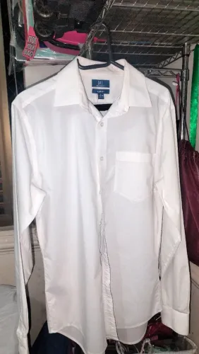 Camisa social branca slim 