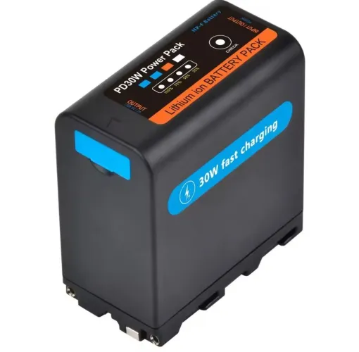 Bateria F980 Pd30 Tectra 10500 Mah Powerbank Para Carregar Câmeras Yongnuo Godox Feelworld
