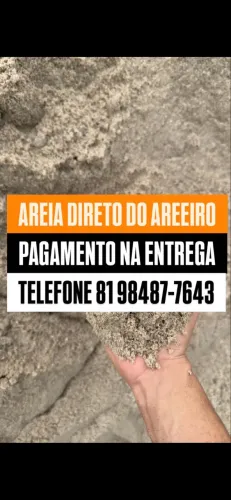 AREIA LAVADA GROSSA - MEDIA- FINGIR - PAGUE NA ENTREGA CARRADA COM 14M