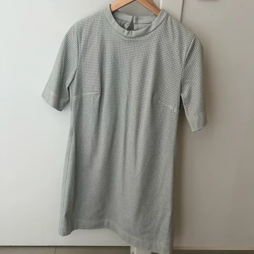 Vestido couro PU