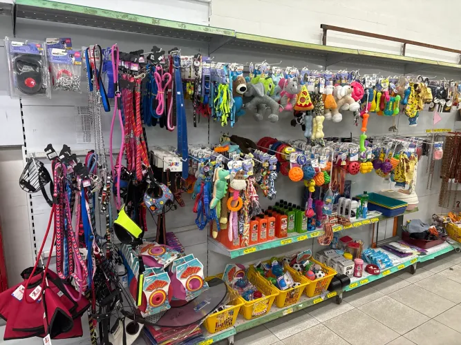 Prateleira completa para Pet Shop / Casa de Ração - pronta para revenda