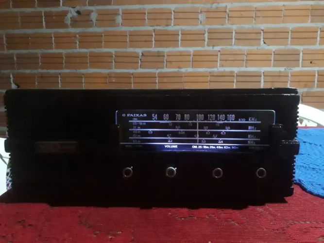 Motoradio funcionando pilha e luz