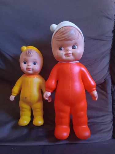 BONECA DADA MARCA ESTRELA ANOS 70 E BONECA NARIZINHO MARCA ESTRELA ANOS 70 EM ÓTIMO ESTADO