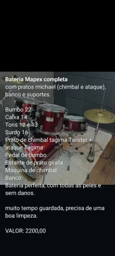 Bateria Mapex Vênus