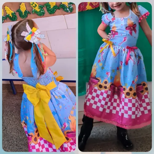 Vestido festa junina infantil