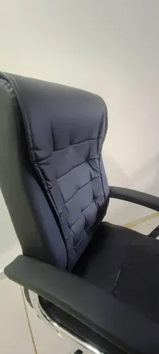Cadeira Presidente Ergonômica, 42 Molas, Relax, Couro Sintético - NOVA e na garantia.
