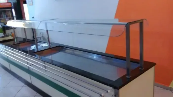 Pista fria de embutir sob medida inox
