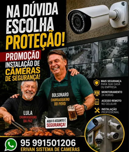 Promoção em sistema de câmeras de segurança