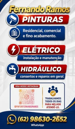 Pintor, eletricista encanador