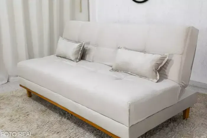 Oferta do mês Sofá Cama Noronha Bege (PRODUTO A PRONTA ENTREGA)