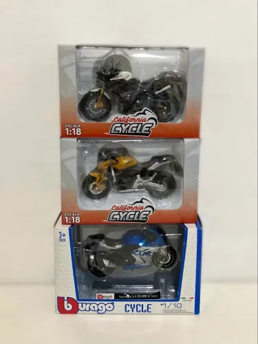 Miniaturas de moto 120,00 cada (comprimento 11cm)