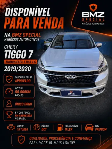 Chery Tiggo 7 T 1.5 16V Turbo Flex Aut. 2020