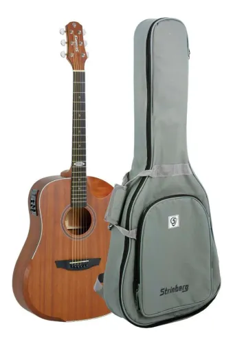 VIOLÃO STRINBERG FOLK SD201HCR - MAHOGANY SATIN (NOVO)