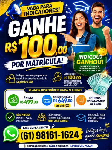 Vaga de emprego.