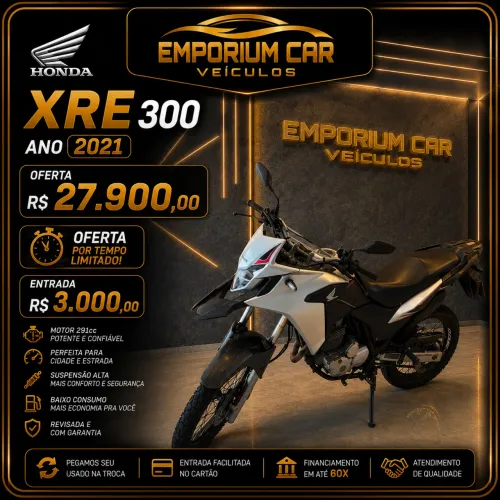 OFERTA HONDA XRE 300 ANO 2021
