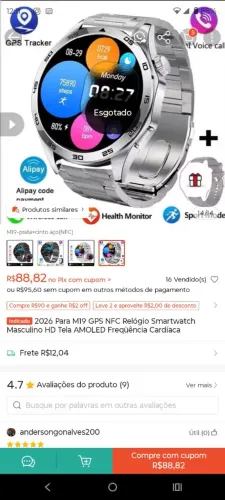 Smartwatch M19