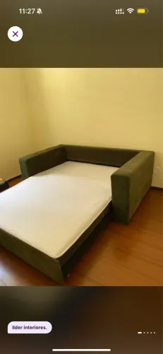 Sofá Cama Leader - Camurça Verde