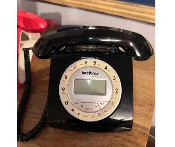 Telefone Interlbrás Retro preto