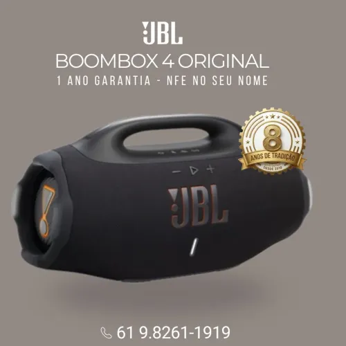 JBL BOOMBOX 4 - Original / LACRADA / Nota Fiscal no seu NOME