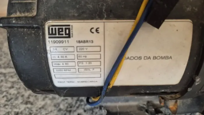 Bomba para piscina Dancor 220v 3/4 cv Motor WEG