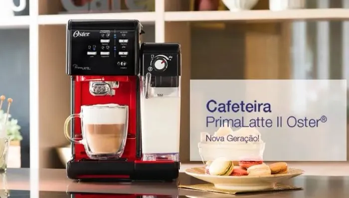 Cafeteira Oster PrimaLatte II 19 Bar Espresso Cappuccino Automática na caixa 