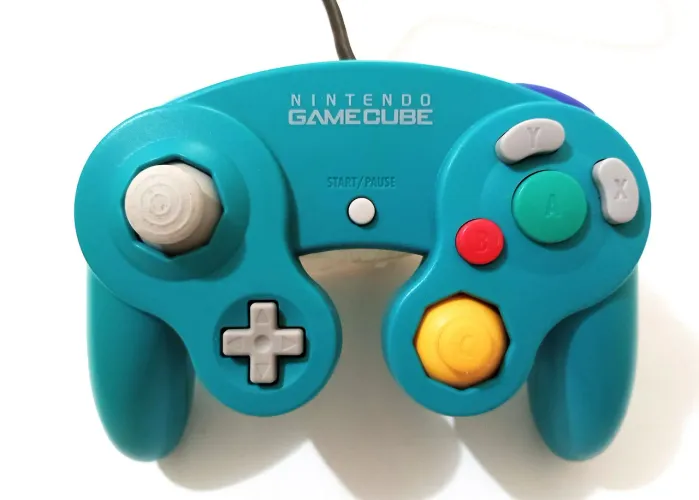 Controle GameCube Original Emerald Blue