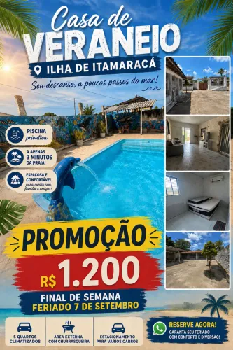 Alugo casa em Itamaracá 
