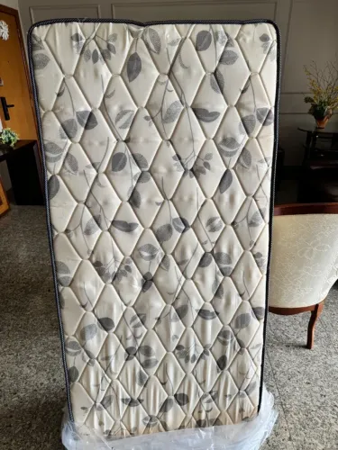 Colchão Solteiro Ortopédico Espuma D33 Orthocrin Platinum Bege 78x160x14 Medida Especial 