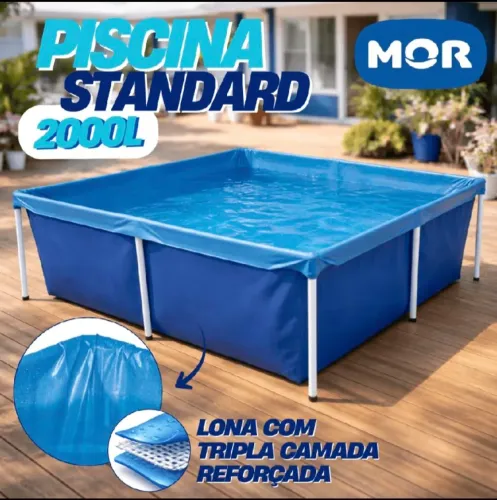 Piscina 2000 litros de estrutura nova lacrada