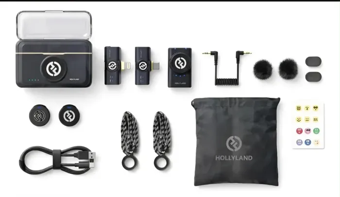 Microfone Hollyland Lark M2 Duo Combo Duplo Para 2 Pessoas