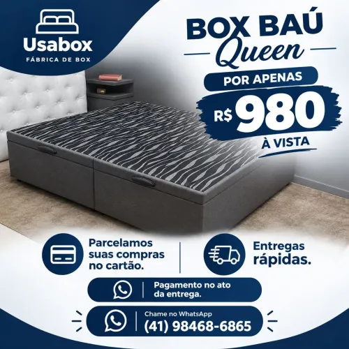 BOX BAÚ QUEEN - PREMIUM