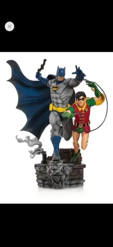 Iron Studios Estátua Batman & Robin Deluxe DC Comics By Ivan Reis